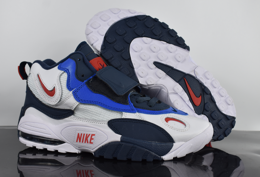 Women Nike Air Max Speed Turf White Blue Red Shoes - Click Image to Close